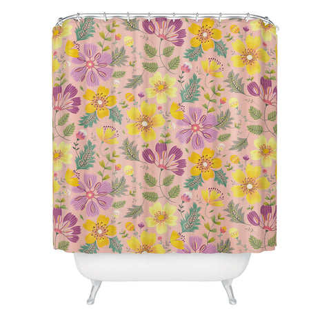 Pimlada Phuapradit Spring Violet Shower Curtain