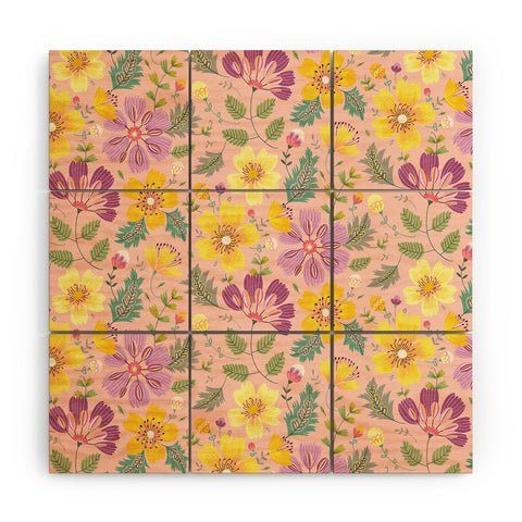 Pimlada Phuapradit Spring Violet Wood Wall Mural