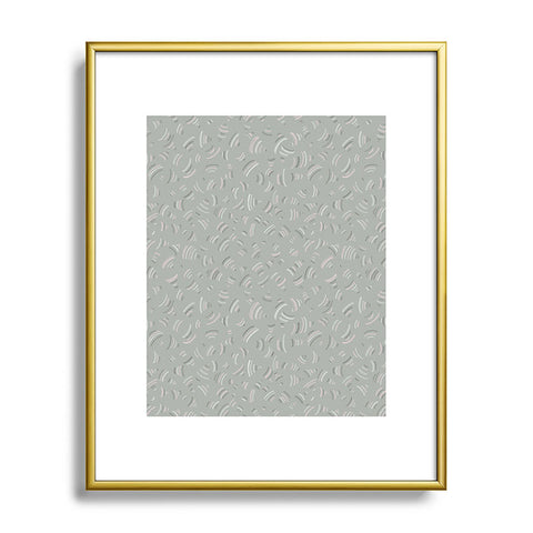 Pimlada Phuapradit Sprinkle gray Metal Framed Art Print