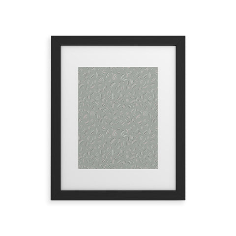Pimlada Phuapradit Sprinkle gray Framed Art Print