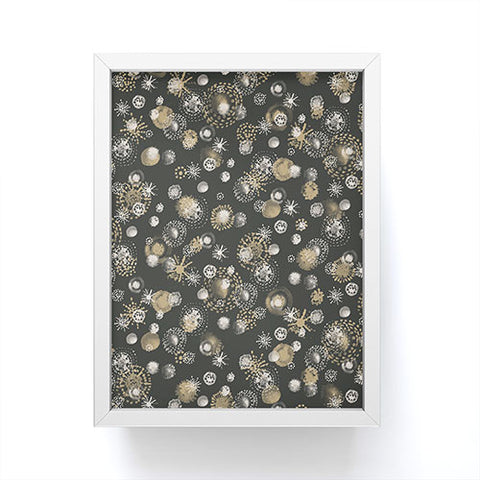 Pimlada Phuapradit Star dot black Framed Mini Art Print