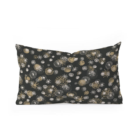 Pimlada Phuapradit Star dot black Oblong Throw Pillow