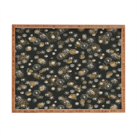 Pimlada Phuapradit Star dot black Rectangular Tray