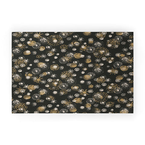 Pimlada Phuapradit Star dot black Welcome Mat