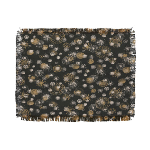 Pimlada Phuapradit Star dot black Throw Blanket