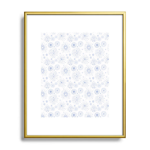 Pimlada Phuapradit Starlight blue Metal Framed Art Print