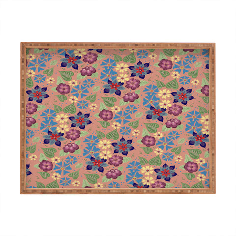 Pimlada Phuapradit Starry Floral Rectangular Tray