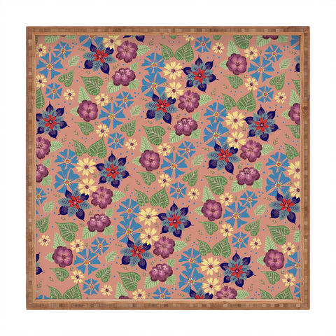 Pimlada Phuapradit Starry Floral Square Tray