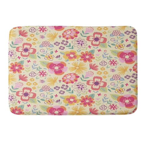 Pimlada Phuapradit Summer Bloom I Memory Foam Bath Mat