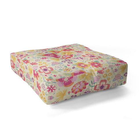 Pimlada Phuapradit Summer Bloom I Floor Pillow Square