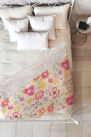 Pimlada Phuapradit Summer Bloom I Fleece Throw Blanket