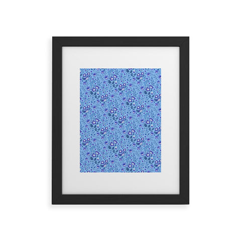 Pimlada Phuapradit Summer Floral Blue 4 Framed Art Print