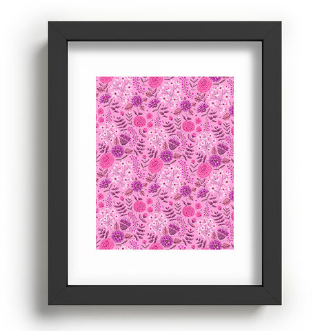 Pimlada Phuapradit Summer Floral Pink 2 Recessed Framing Rectangle