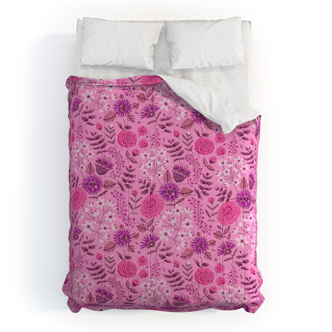 Pimlada Phuapradit Summer Floral Pink 2 Comforter