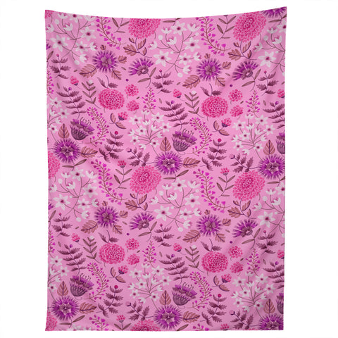Pimlada Phuapradit Summer Floral Pink 2 Tapestry