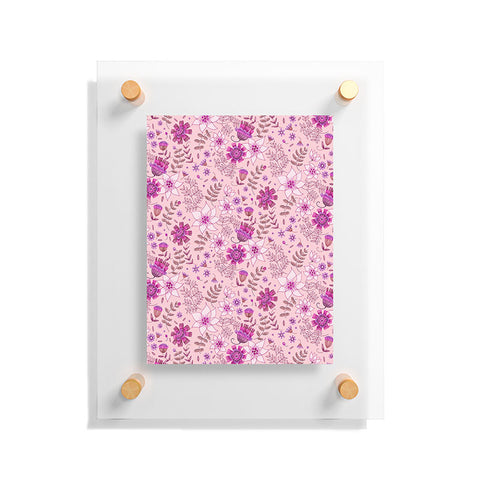 Pimlada Phuapradit Summer Floral Pink 3 Floating Acrylic Print
