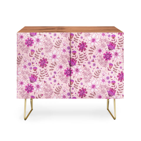 Pimlada Phuapradit Summer Floral Pink 3 Credenza
