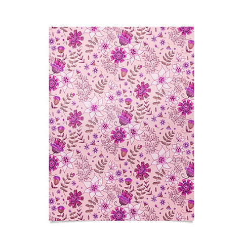 Pimlada Phuapradit Summer Floral Pink 3 Poster