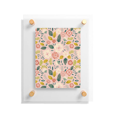 Pimlada Phuapradit Summer floral pink Floating Acrylic Print