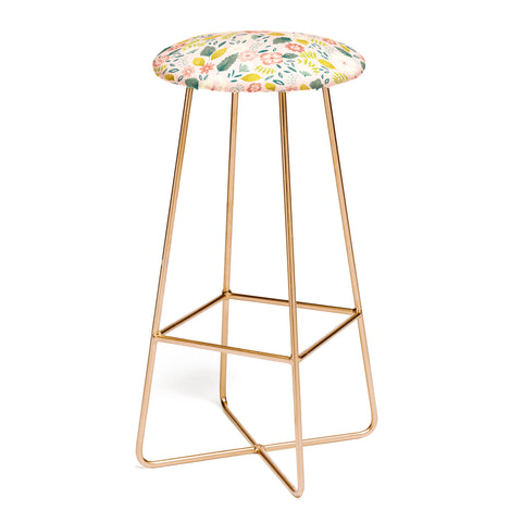 Pimlada Phuapradit Summer floral pink Bar Stool
