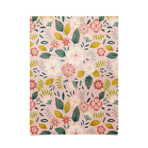 Pimlada Phuapradit Summer floral pink Poster