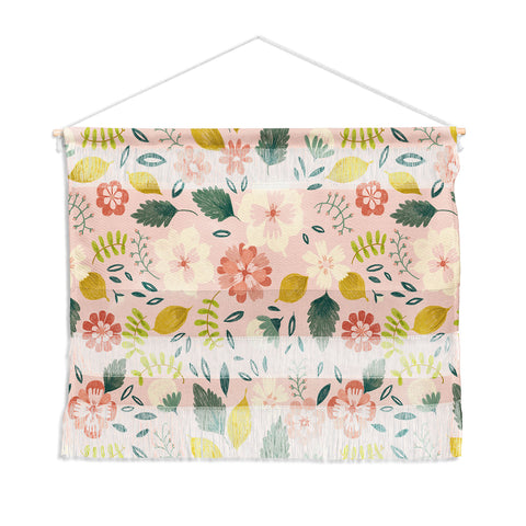 Pimlada Phuapradit Summer floral pink Wall Hanging Landscape