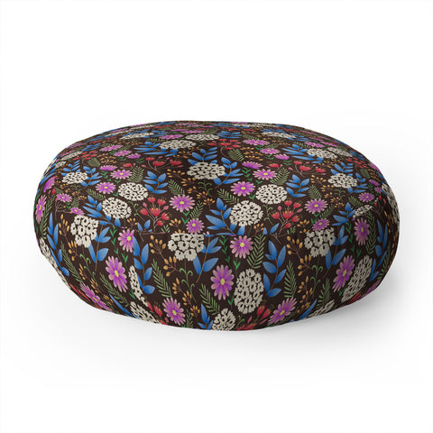 Pimlada Phuapradit Summer Nights Floral Floor Pillow Round