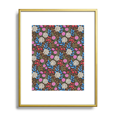 Pimlada Phuapradit Summer Nights Floral Metal Framed Art Print