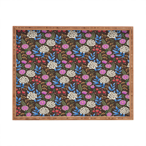 Pimlada Phuapradit Summer Nights Floral Rectangular Tray