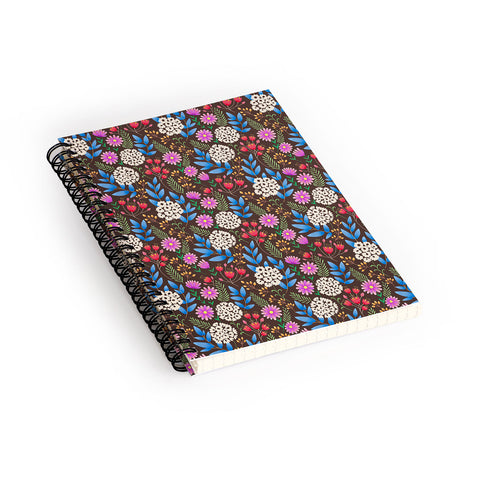 Pimlada Phuapradit Summer Nights Floral Spiral Notebook