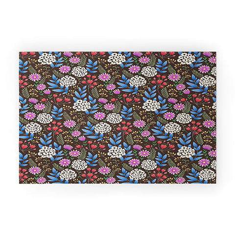 Pimlada Phuapradit Summer Nights Floral Welcome Mat