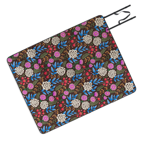 Pimlada Phuapradit Summer Nights Floral Picnic Blanket