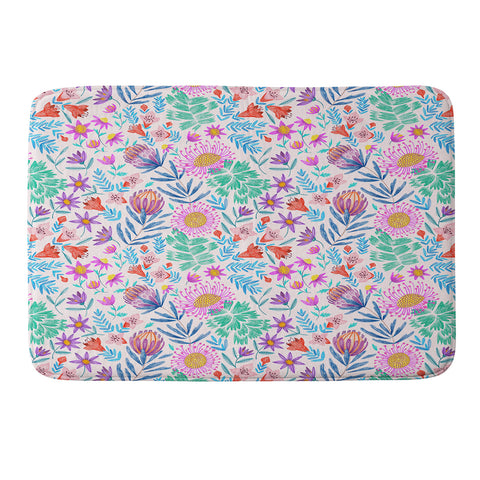 Pimlada Phuapradit Summer Protea Memory Foam Bath Mat
