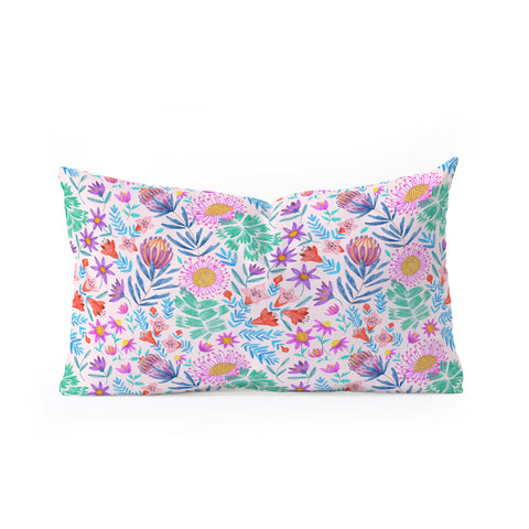 Pimlada Phuapradit Summer Protea Oblong Throw Pillow
