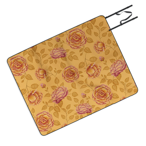 Pimlada Phuapradit Summer Rose Picnic Blanket