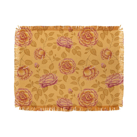 Pimlada Phuapradit Summer Rose Throw Blanket