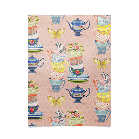 Pimlada Phuapradit Teacups and Butterflies Poster
