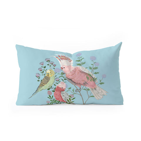 Pimlada Phuapradit The Three Birds Oblong Throw Pillow