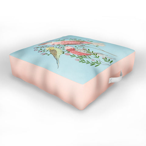 Pimlada Phuapradit The Three Birds Outdoor Floor Cushion