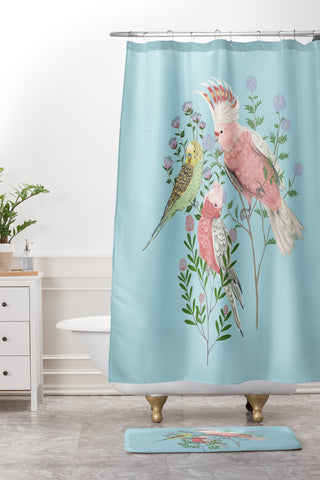 Pimlada Phuapradit The Three Birds Shower Curtain And Mat