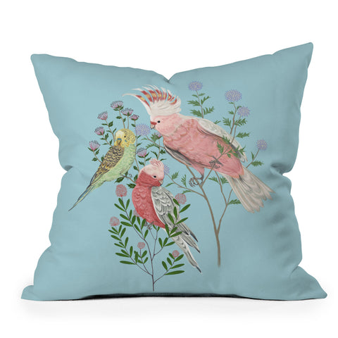 Pimlada Phuapradit The Three Birds Throw Pillow