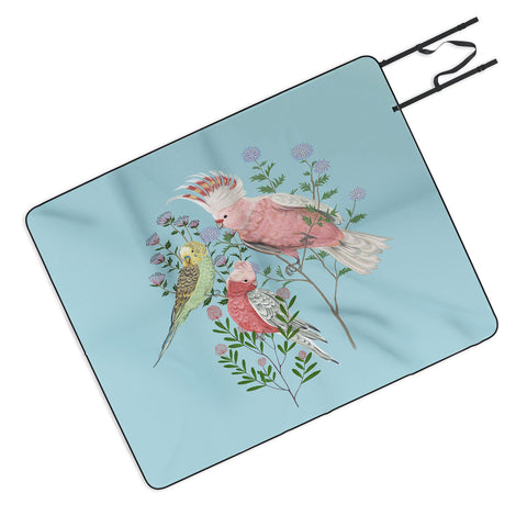 Pimlada Phuapradit The Three Birds Picnic Blanket