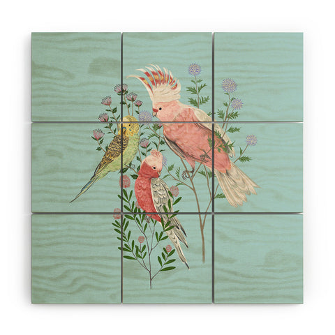 Pimlada Phuapradit The Three Birds Wood Wall Mural