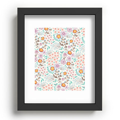 Pimlada Phuapradit Tiny Floral Pastel Recessed Framing Rectangle