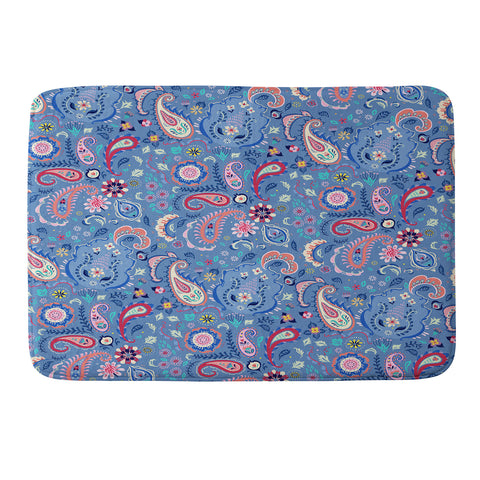 Pimlada Phuapradit Tiny Paisleys Memory Foam Bath Mat