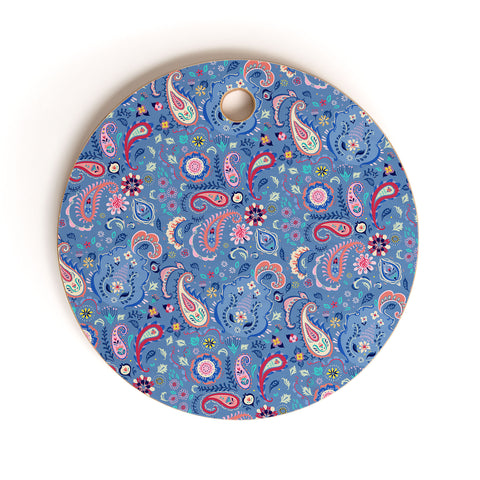 Pimlada Phuapradit Tiny Paisleys Cutting Board Round