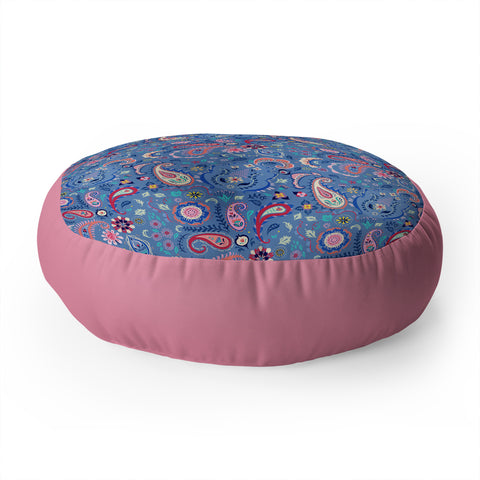 Pimlada Phuapradit Tiny Paisleys Floor Pillow Round