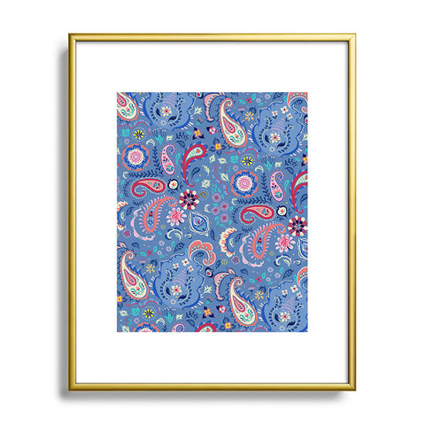 Pimlada Phuapradit Tiny Paisleys Metal Framed Art Print