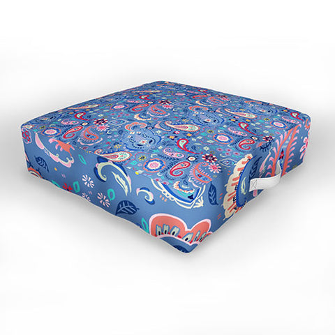 Pimlada Phuapradit Tiny Paisleys Outdoor Floor Cushion