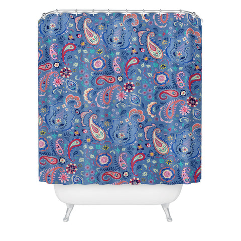 Pimlada Phuapradit Tiny Paisleys Shower Curtain